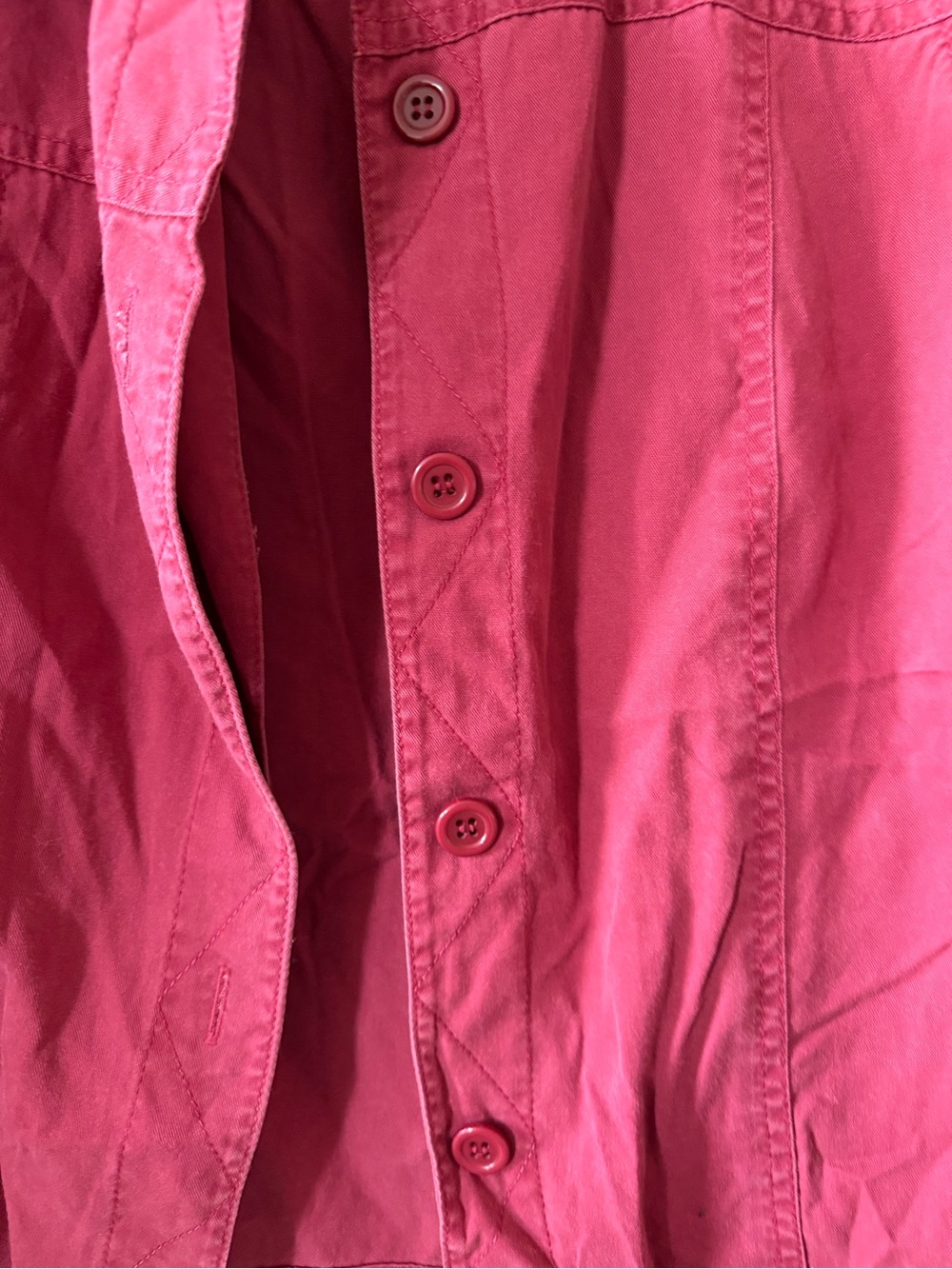 Koret Women's Button-Front Jean Jacket in Raspberry - Picture 2 of 4
